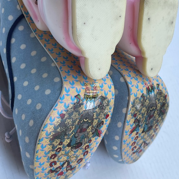 SOLD - Irregular Choice Flopsy Bunny Rabbit Statement Heels - Retro Polka Dot - Picture 6 of 9